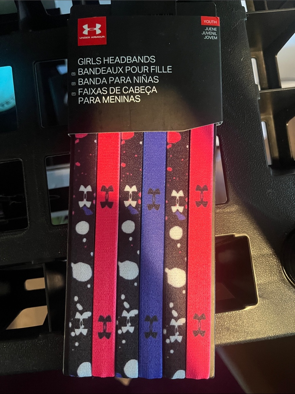 Under Armour Girls Headbands - Pink, Black, Purple